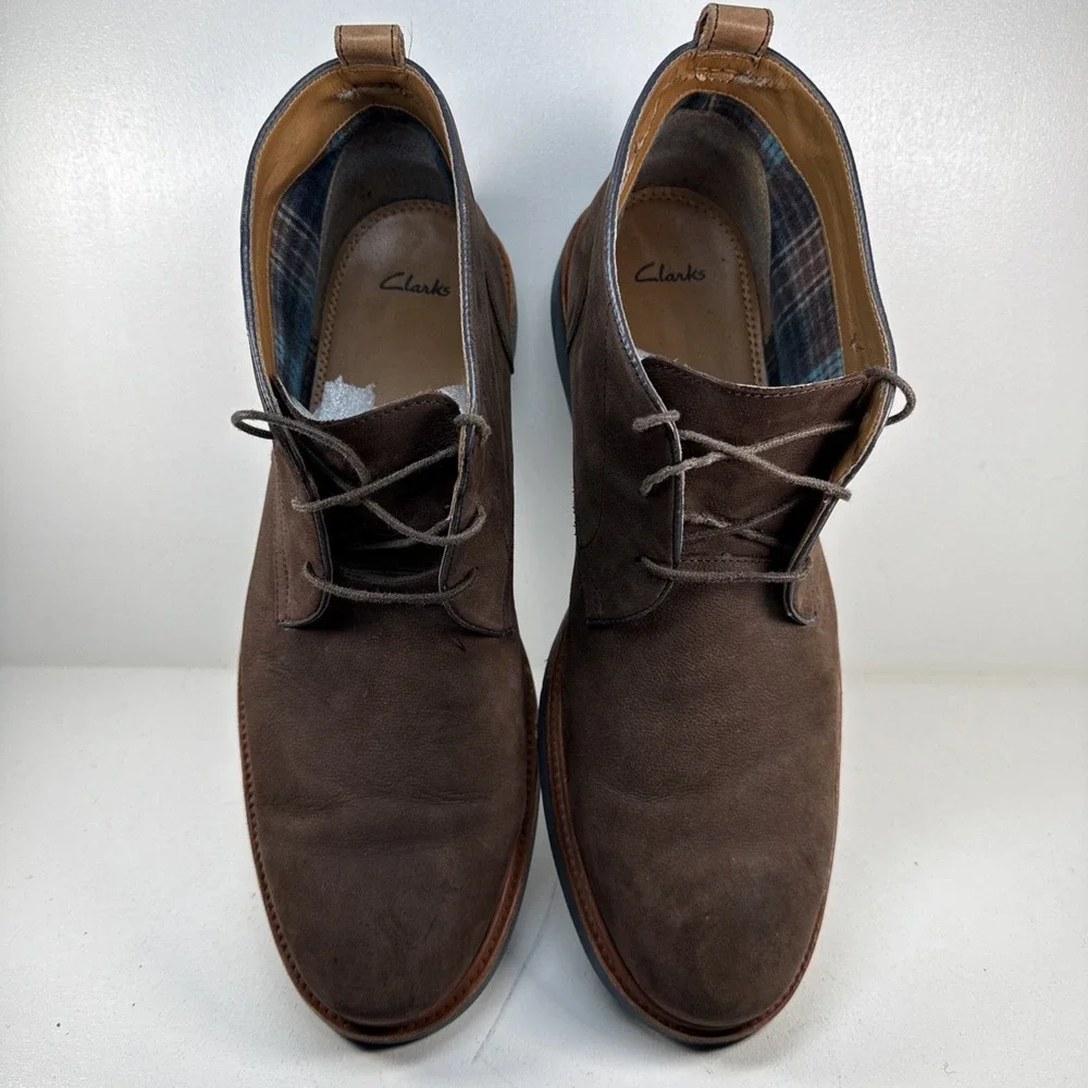 Clarks Mens Hommes Shoes Casual Lace Up Beeswax Brown Size 13M Boots
